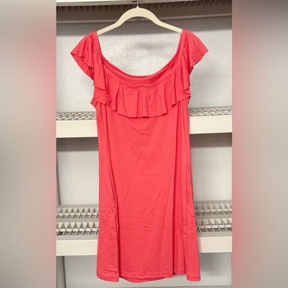 NWT Tommy Bahama Off‎ the Shoulder Spa Dress Coral Coast - Picture 6 of 9